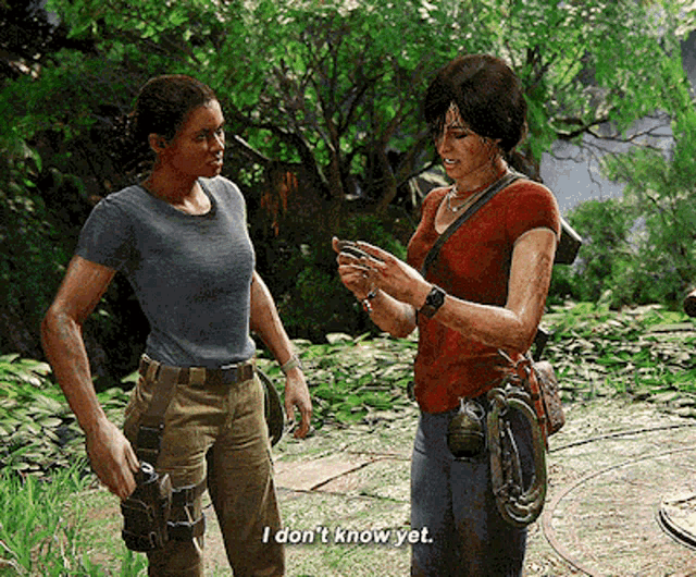 Uncharted Chloe Frazer GIF - Uncharted Chloe Frazer I Dont Know Yet GIFs