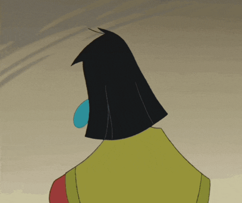 a cartoon character with a surprised expression on his face