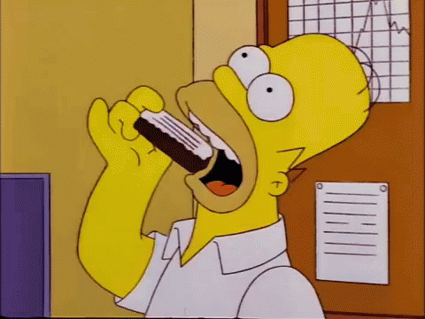 Homer Eat GIF - Homer Eat Swallow GIFs