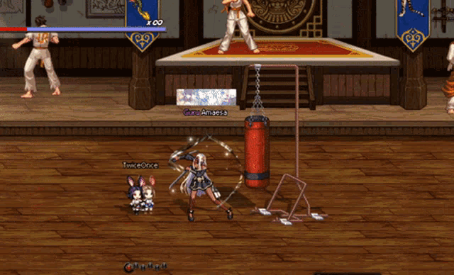 a screenshot of a video game with the name twicedance