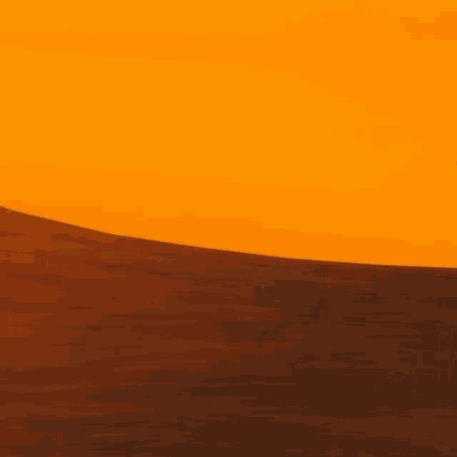 a painting of a desert landscape with a sunset in the background
