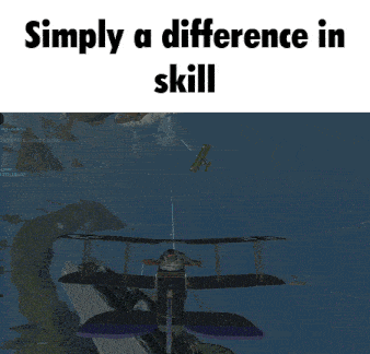 a screenshot of a game with the words simply a difference in skill