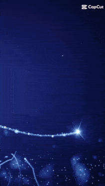 a blue background with a christmas tree made of lights and stars