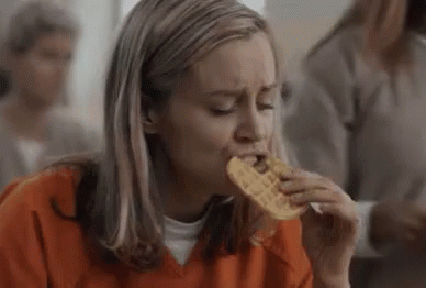 Piper Loves Waffles GIF - Oitnb Piper Chapman Taylor Schilling GIFs