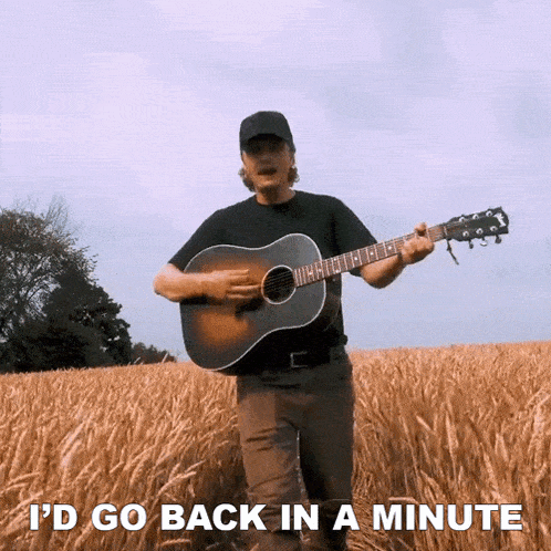 I'D Go Back In A Minute Owen Riegling GIF - I'D Go Back In A Minute Owen Riegling Old Dirt Roads Song GIFs
