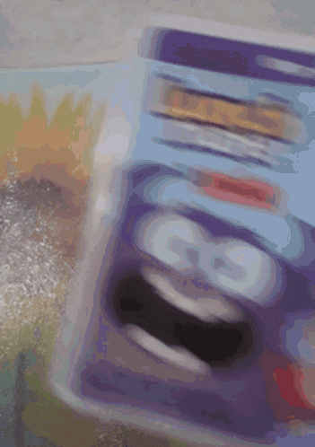 a blurry picture of a cartoon character with the number 8