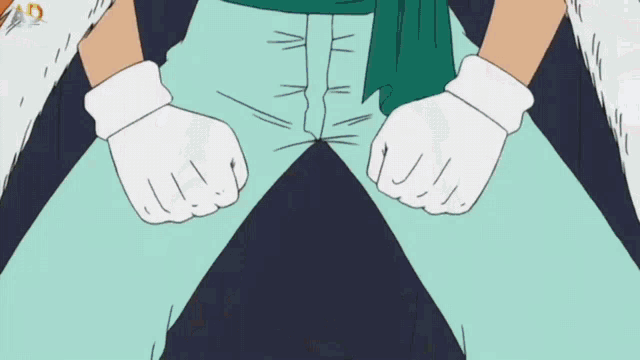 a cartoon of a person holding a pair of knives