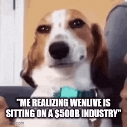 a dog is sitting on a couch with a person holding it .