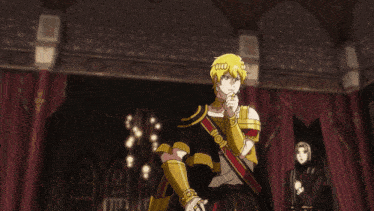 a close up of a cartoon character with yellow hair