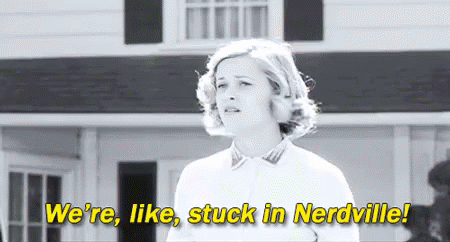 Trapped GIF - Were Like Stuck In Nerdville Trapped Black And White GIFs