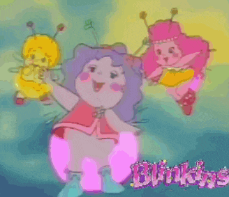 a bunch of cartoon characters with the word blinkies in the corner