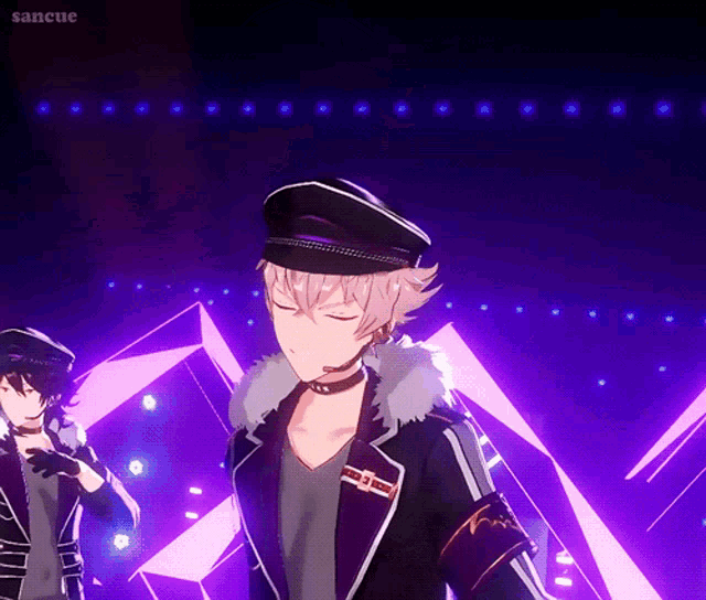 a purple background with the word sanctue at the top