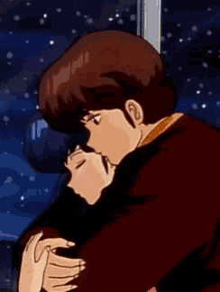 a boy and a girl are sitting next to each other with their eyes closed .