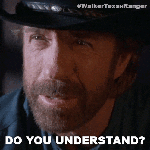 Do You Understand Cordell Walker GIF - Do You Understand Cordell Walker Walker Texas Ranger GIFs