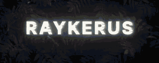 the word rays is on a black background