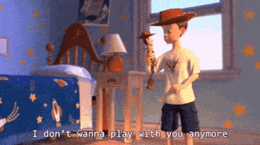 I Don'T Wanna Play With You Anymore Toy Story GIF - I Don'T Wanna Play With You Anymore Toy Story Toy Story 2 GIFs