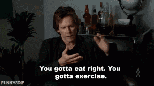 Eat Right & Exercise GIF