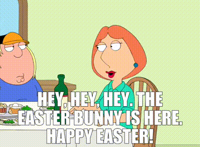 lois griffin from family guy is sitting at a table with a man and a woman .
