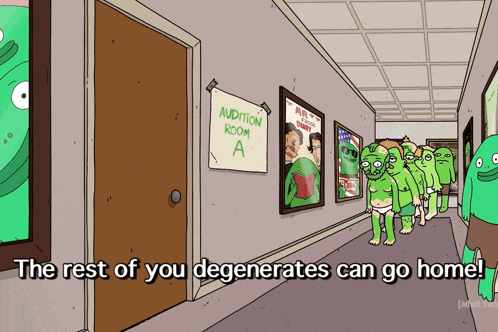 a hallway with a sign that says " audition room a "