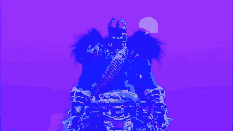 a purple background with the word defends in the corner