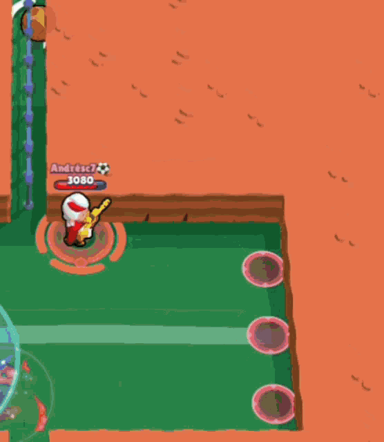 a screenshot of a video game with a speech bubble that says " andresc7 "