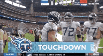a football game is being shown on the cbs network