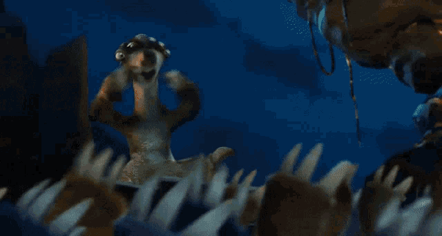 Ice Age Fire King GIF - Ice Age Fire King Sid GIFs