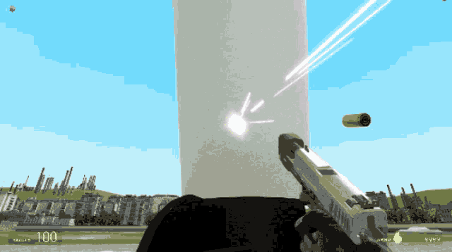 a screenshot of a video game with the number 100 on the bottom