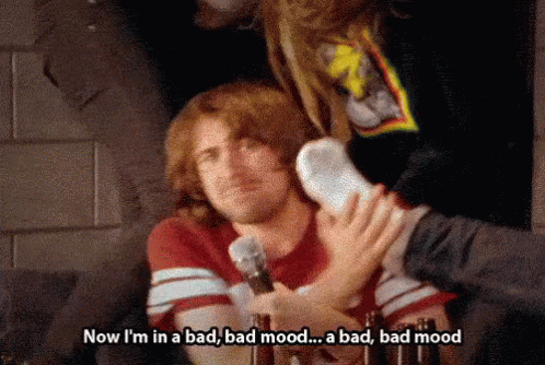 Bad Bad Mood - Moody GIF - Moody Singing Microphone GIFs
