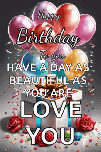a birthday card that says happy birthday to you