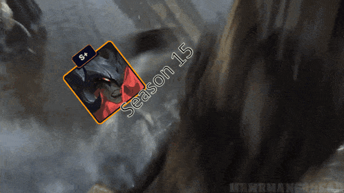 a picture of a monster with the words season 15 written on it
