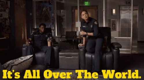 Station19 Vic Hughes GIF - Station19 Vic Hughes Its All Over The World GIFs