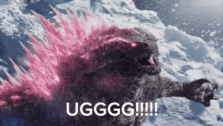 a picture of a cat in the snow with the words uggg on it