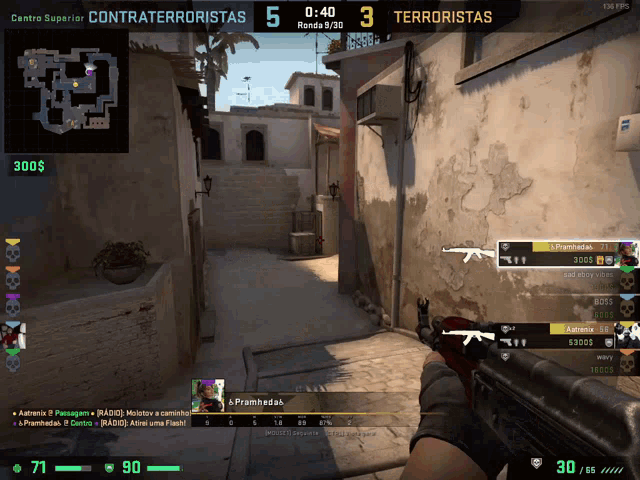a screenshot of a video game that says contraterroristas on the top left