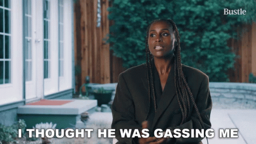 I Thought He Was Gassing Me Issa Rae GIF - I Thought He Was Gassing Me Issa Rae Bustle GIFs
