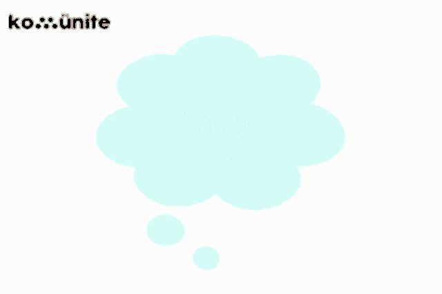 a thought bubble with the word hmm written inside