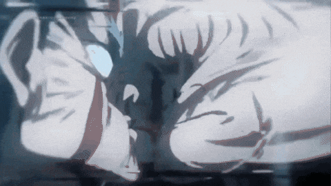 a close up of a person 's face with a shadow on the wall