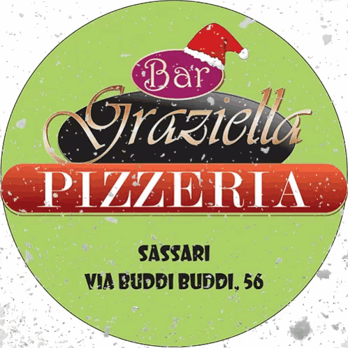 a sign for bar graziella pizzeria in sassari