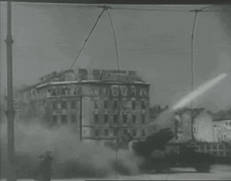 a black and white photo of a building with the word dorn on it