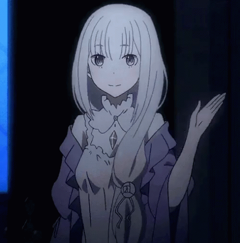 Anime Emilia GIF - Anime Emilia Re Zero GIFs