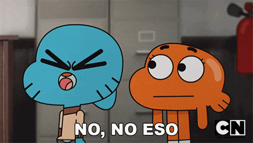 gumball and darwin from the amazing world of gumball are talking to each other