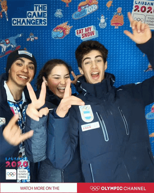Peace Sign Youth Olympic Games GIF