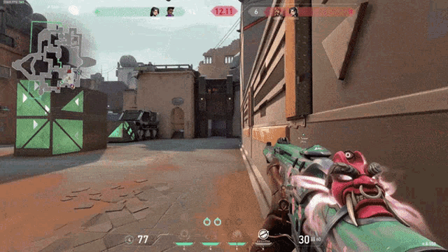 a screenshot of a video game with the number 77 on the bottom left