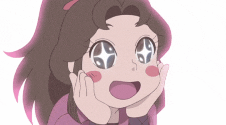 a little girl with a star in her eyes