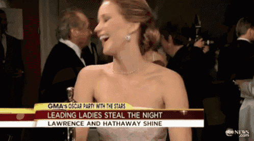 gma 's oscar party with the stars leading ladies steal the night lawrence and hathaway shine abc news.com