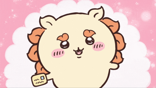 a cartoon of a lion holding a sign that says ' i love you ' on it