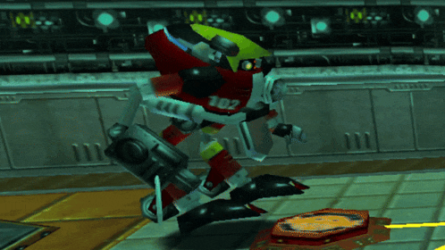 a video game character with the number 102 on it