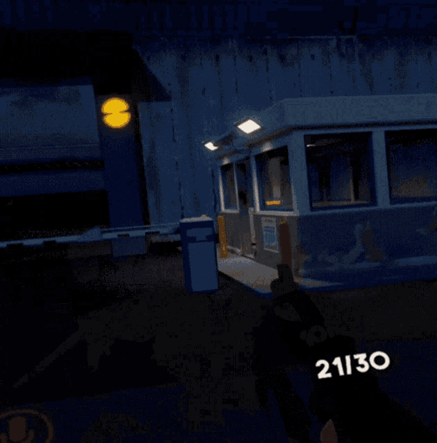 a person holding a gun with the number 20130 on it