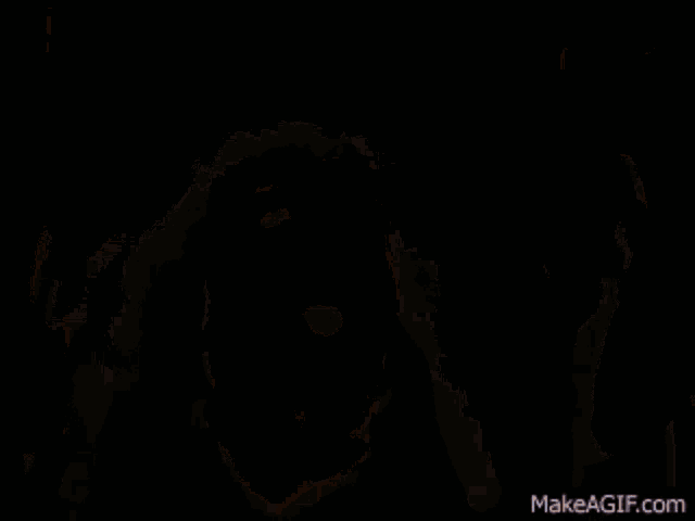 a close up of a person 's face with the website makeagif.com in the lower right corner