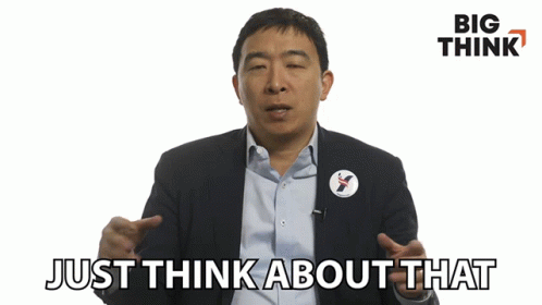 Just Think About That Andrew Yang GIF - Just Think About That Andrew Yang Big Think GIFs